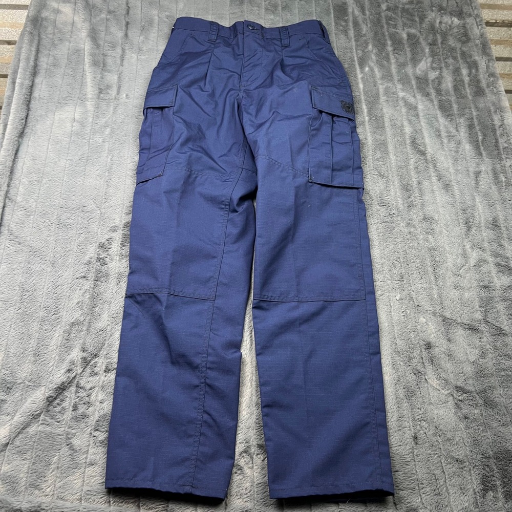 US Coast Guard ODU Trousers Pentaq Navy Blue Cargo Pants Small Regular 14917